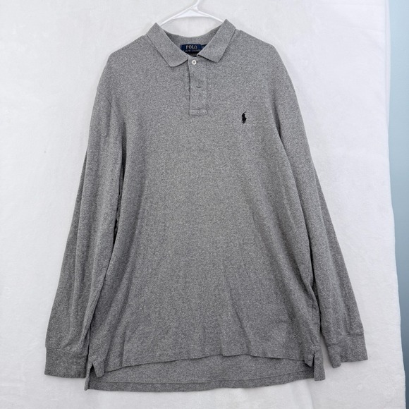 Polo Ralph Lauren Other - Polo Ralph Lauren Polo Shirt Merns XL Gray Classic Fit Long Sleeve Knit Pony